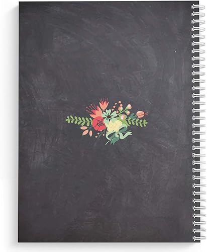 Miniatura 2 de Cuaderno personalizado de corona floral de tapa dura, acabado mate satinado, 120 páginas del papel seleccionado, coloque espiral plana de alambre.