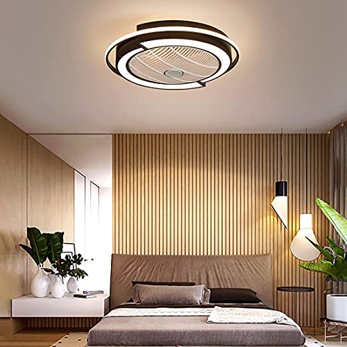 Ventilateur de plafond LED avec télécommande silencieux à intensité variable HNVBDOPAE