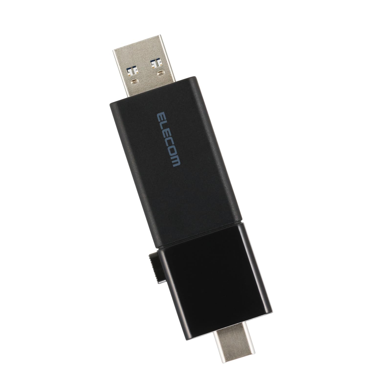 エレコム USBメモリ USB5Gbps対応 スライド式 Type-C＆Type-A両対応 128GB ブラック MF-WSAU3128GBK