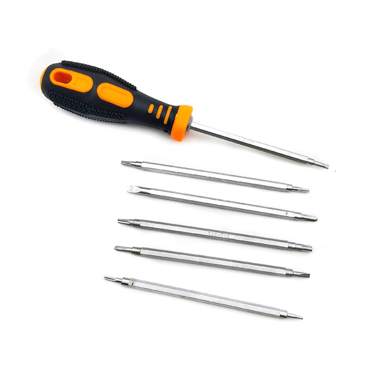 Kalttoy 12 In 1 Screwdriver Set Flat Shaped Screwdriver Head Multifunctional Handheld Maintenance Tool Ergonomic Handle