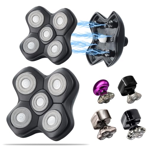 SOLASKYブランド 5枚刃 シェーバー 交換用ヘッド スカルシェーバー対応 マグネットバージョン ヘッドシェーバー 交換用ヘッド スカルシェーバー対応