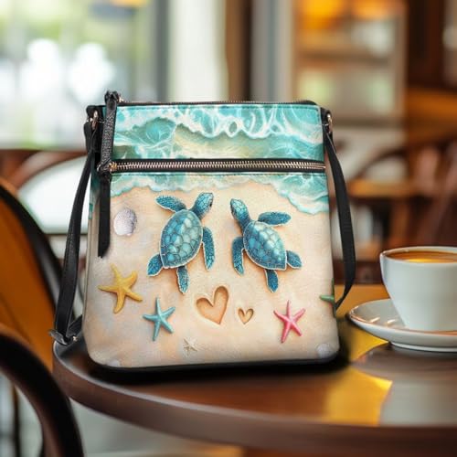 Bolso de cuero para mujer con correa ajustable impermeable miniatura 3