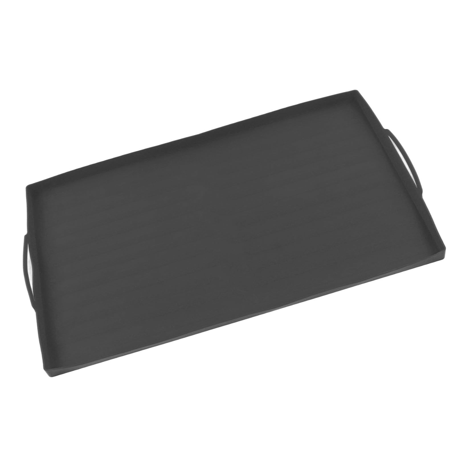 Silikon-Grillmatte, Grillabdeckung, Schutzhülle für Grills, BBQ-Grillmatte für Outdoor-Koch (36 Zoll Grauer Griff)