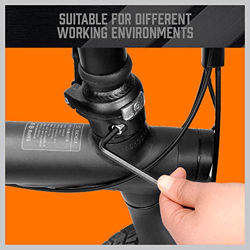 Horusdy Allen Wrench Set, Hex Key Set Long Arm Ball End Hex Wrench Set, Inch/Metric T Handle Allen Wrench Set #TOP6