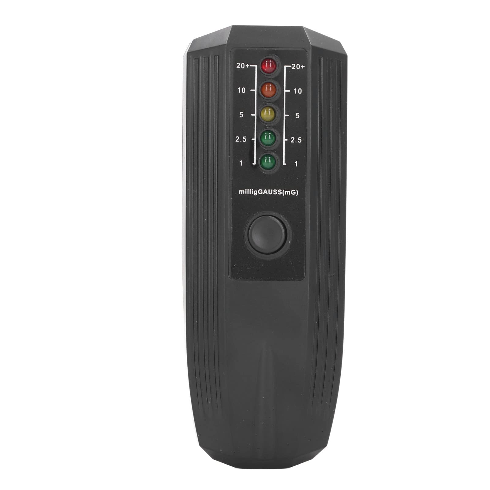 Misuratore EMF, Tester EMF Elettromotrice Indicatore LED a Colori Misuratore Rilevatore di Radiazioni Elettromagnetiche 50 60Hz (Black)