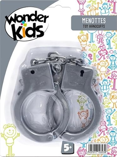 Wonder Kids Spielzeug-Handschellen, Grau, ab 3 Jahren, Kinderspielzeug, 16 Centimeter