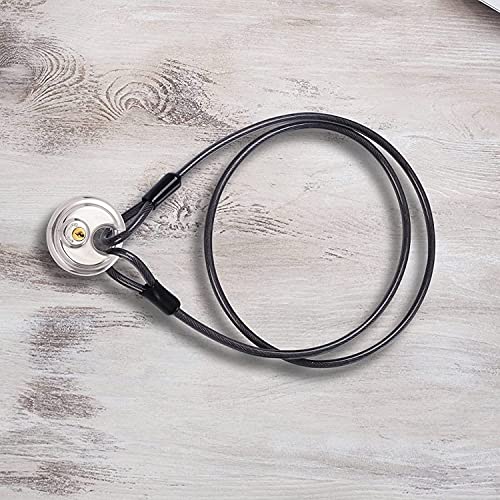 Delswin Security Steel Cable With Loops - 6Ft, 15Ft Heavy Duty Bike Steel Cable 3/8 Inch Thick Vinyl Coated Braided Lock Cable For Bicycle, Generator, Kayak, Patio Furniture #TOP4