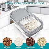 KIMIGO Hundefutter Aufbewahrung,Dog Food Containe,Pet Food Container 8kg,Faltbarer Hundefutter Box mit Deckel Löffel Messbecher,Luftdichte Behälter zur Aufbewahrung von Lebensmitteln