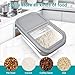KIMIGO Hundefutter Aufbewahrung,Dog Food Containe,Pet Food Container 8kg,Faltbarer Hundefutter Box mit Deckel Löffel Messbecher,Luftdichte Behälter zur Aufbewahrung von Lebensmitteln