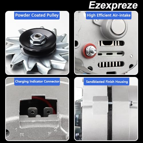 Image of New 1 Wire Self Exciting Alternator High Output 120A compatible with Pontiac Buick Cadillac Chevy GM 350 SBC BBC 10SI Replacement#7127SEN, 334-2114, ADR0173, ADR0325, ADR0335, 400-12370, 20-102-7