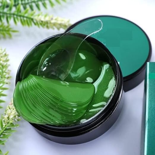 Image of Seaweed Under Eye Patches 60 PCS Collagen Gel Masks for Puffy Eyes, Dark Circles & Wrinkles Anti-Aging Hydrating Eye Pads with Hyaluronic Acid for Skin Tightening & Moisturizing
