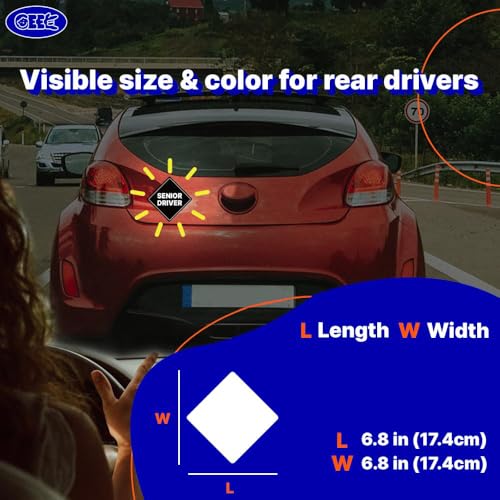 Imán reflectante conductor senior impermeable de alta visibilidad GEEKBEAR 2 uds 5