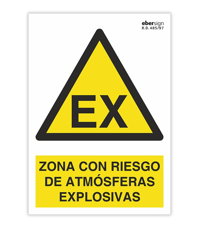 EberSign | Señal de Advertencia 'Zona con Riesgo de Atmósferas Explosivas'