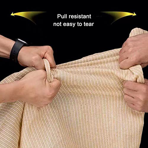 Voile d'ombrage rétractable jardin terrasse imperméable polyéthylène beige 1,6x5m - 5