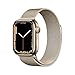 Produktbild Apple Watch Series 7 (GPS + Cellular, 41mm) - Edelstahlgehäuse Gold, Milanaise Armband Gold