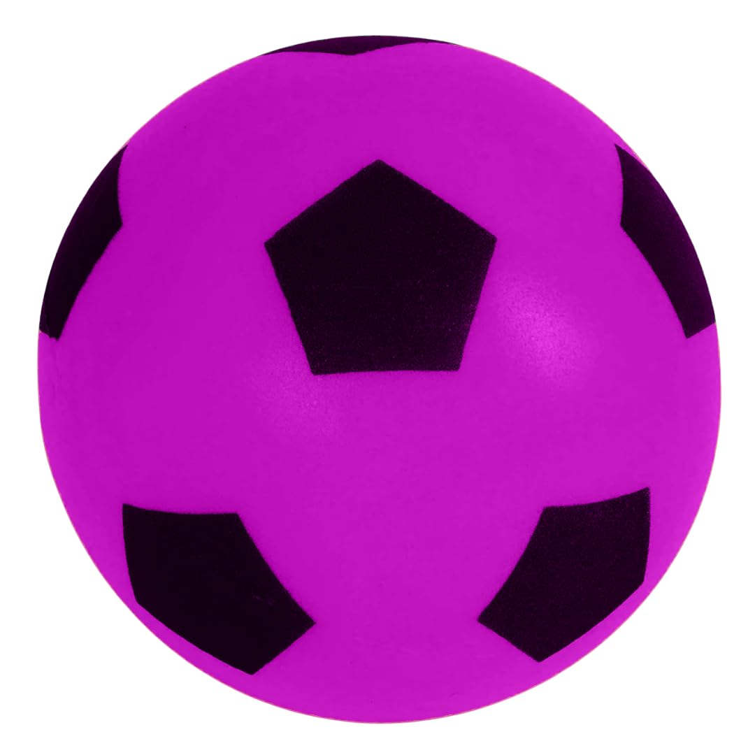 eMKay® 20cm PURPLE Football | Indoor/Outdoor Soft Sponge Foam Soccer Ball Great Fun For Adults And Kids Boys & Girls