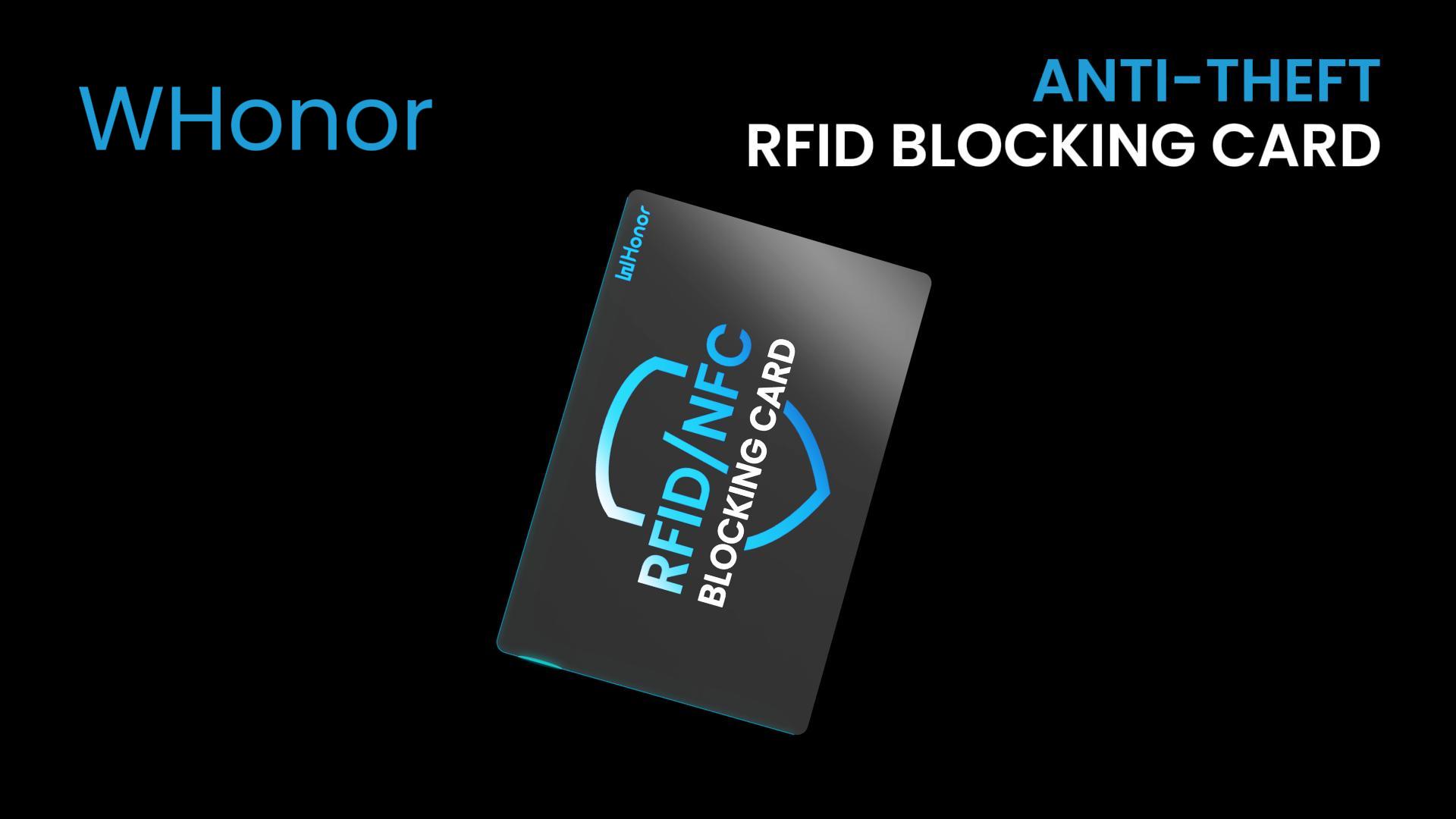 WHonor RFID Blocking Card 6 Pack, Bank Debit Credit Card Protector