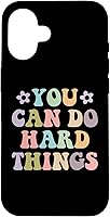Vista 1 de Inspirational Women's Graphics - You Can Do Hard Things Case for iPhone 16