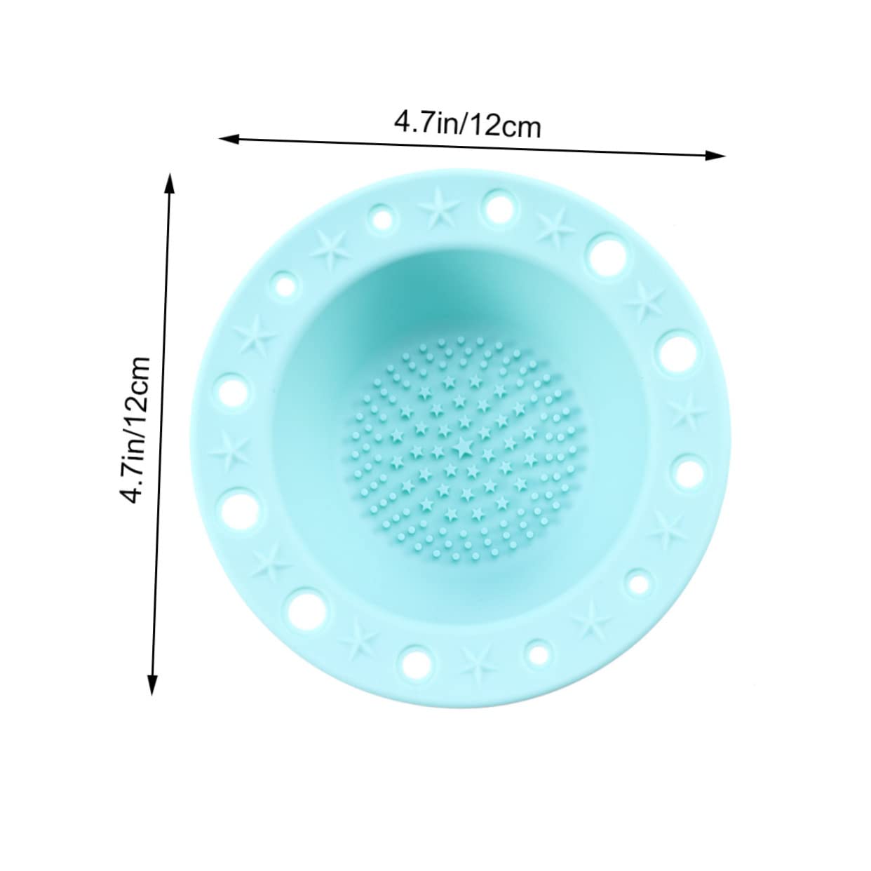 BIUDECO 1pc Silicone Makeup Brush Dot Texture Brush Washing Pad Ergonomic Holder Cleansing Tool