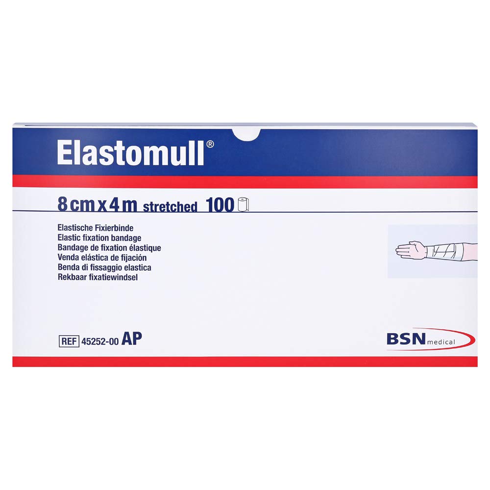 Elastomull 8 cmx4 m 45252 Elastische Fixierbinde, 100 St