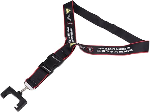 Miniatura 5 de Dilwe Cordón de control remoto para dron, diseño de mosquetón, correa para colgar de advertencia de seguridad, cuerda para el cuello para Mavic Air