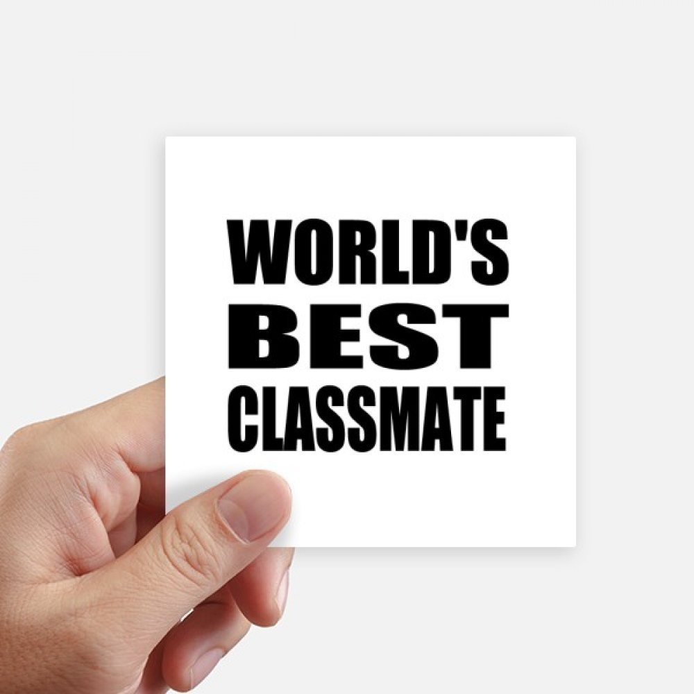 Autocollant Monde Meilleur camarade de Classe résistant pour masquer rayures de PC et vélos, 8 Pcs
