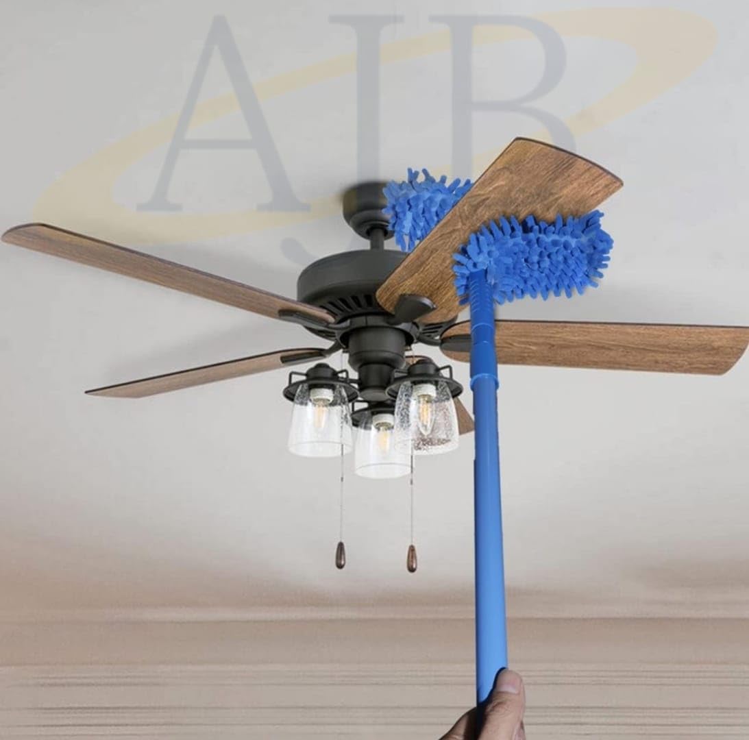 AJB Fan Cleaning Duster and Cleaning Brush Flexible Fan for Quick and Easy Cleaning of Home, Kitchen, Car, Ceiling, Fan Dusting Office Fan Cleaning Brush with Folding Long Rod (Multi-Colour) (B09MW9JLGT) Amazon Price History, Amazon Price Tracker