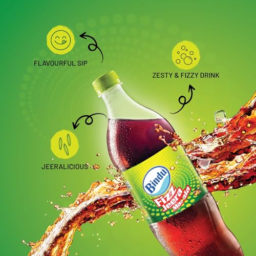 Image of Bindu Fizz Jeera Flavoured Carbonated Masala Soda Refreshing Summer Drink - 600 ml Pet Bottle