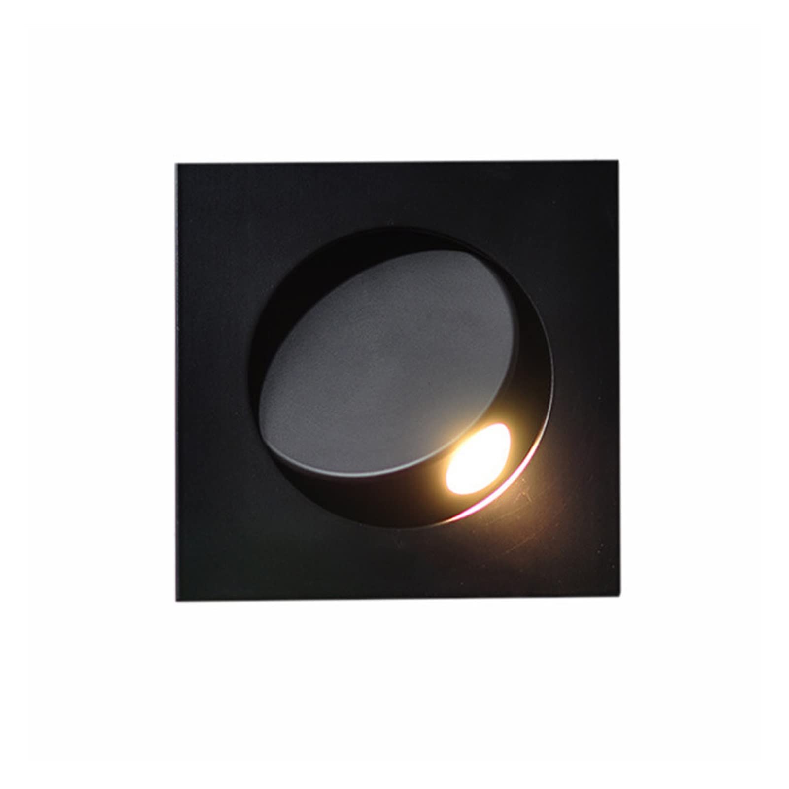 Lámpara de pared, lámpara de pared empotrada de 3 W LED para lectura de cabecera, estilo moderno, luces nocturnas para dormitorio, ángulo de haz ajustable libremente, lámpara de pared moderna