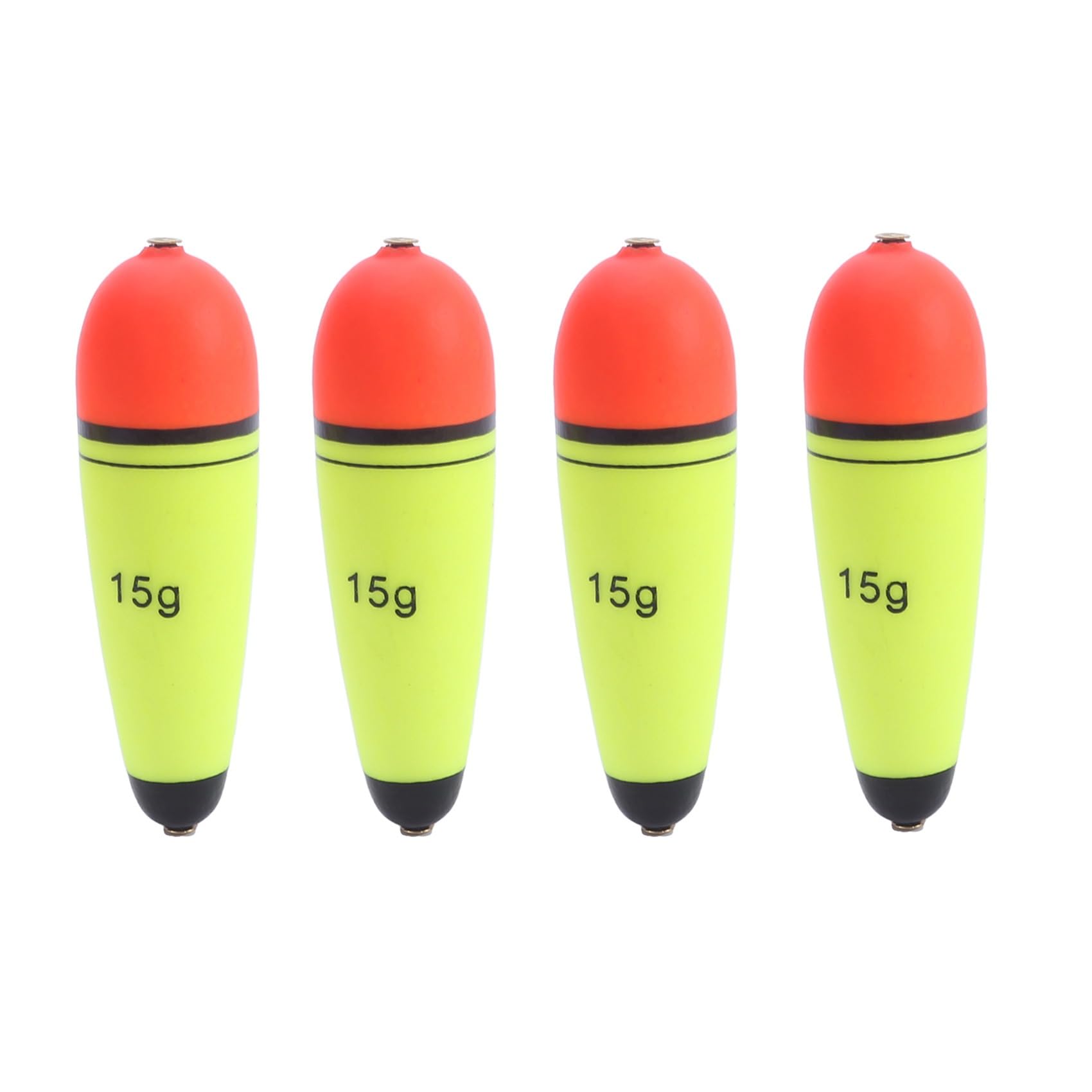 LIUGOU 4PCS Slip Bobbers Floats EVA-Slider-Bobbers Slip Corks for Sea Fishing Catfish Bobbers Assortment Freshwater (4pcs15g)