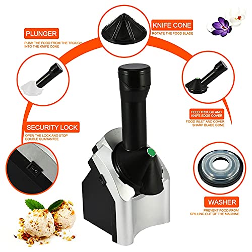 YANE Eismaschine Obst Softeismaschine DIY Automatische Haushaltseismaschine Perfekt Für Kinder – Bild 3