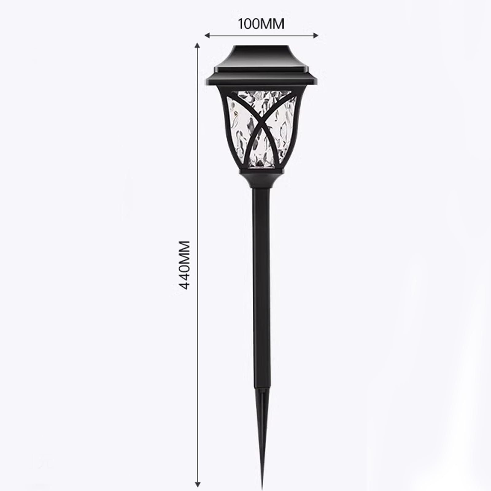 Solarne Wodoodporne Lampy Ogrodowe LED Dekoracyjne Oświetlenie Gruntowe z Białym I Ciepłym Światłem Zewnętrzna Wodoodporna Lampa Podłogowa Dekoracja Domu(Warm light,6x)