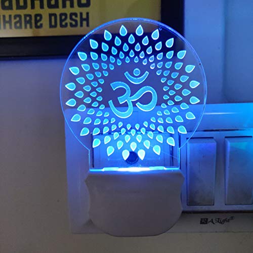THE PAPER BOUTIQUE Acrylic Color Changing Plug in LED Night Lamp...