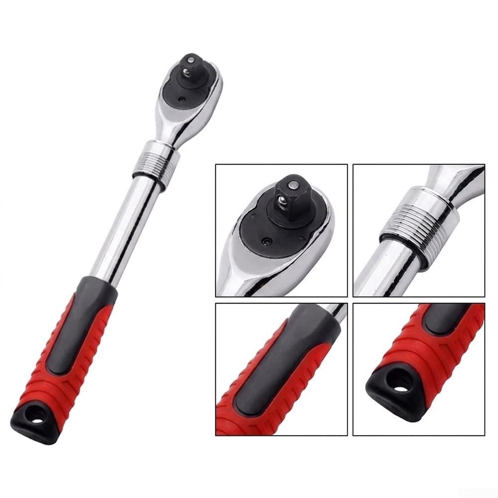 Llave de Carraca Telescópica 72 Dientes 1/2" para acero Llave(Extendable 12 Wrench)