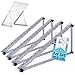 TTL HOME Solarmodul Halterung Alu 104 cm 41“ 4er Set 2 Paar - 0-90° Winkel einstellbar Montage & Befestigungs Set für Flachdach Aufständerung Balkonkraftwerk Solarpanel auf Balkon Garage Wand