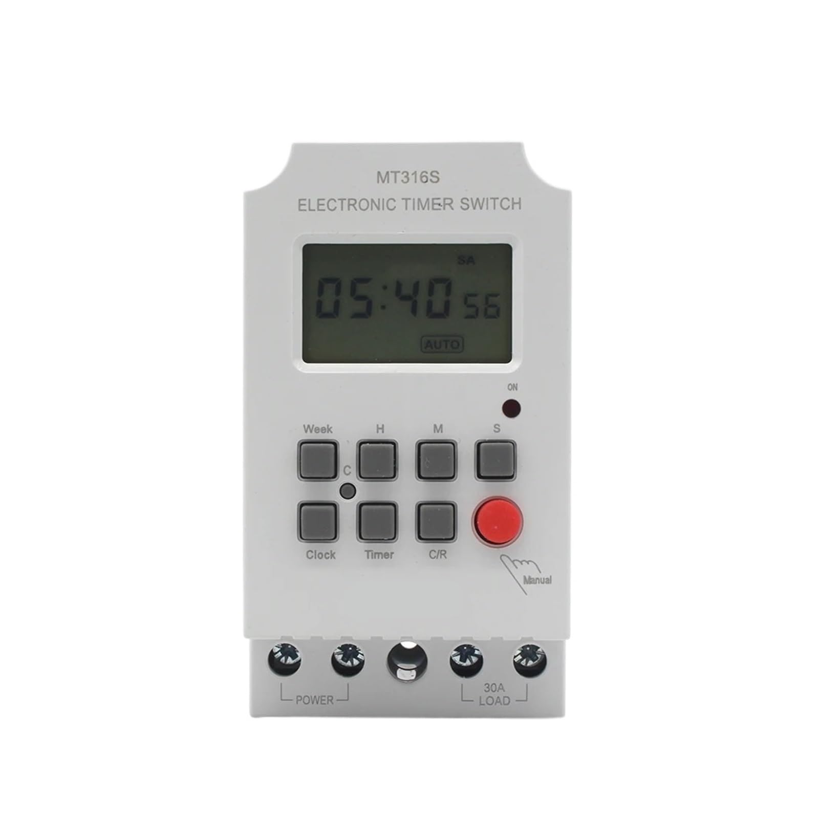 220 V 30 A MT316S Eingang, 7 Tage programmierbar, 24 Stunden Timer-Schalter, Zeitrelais-Ausgang