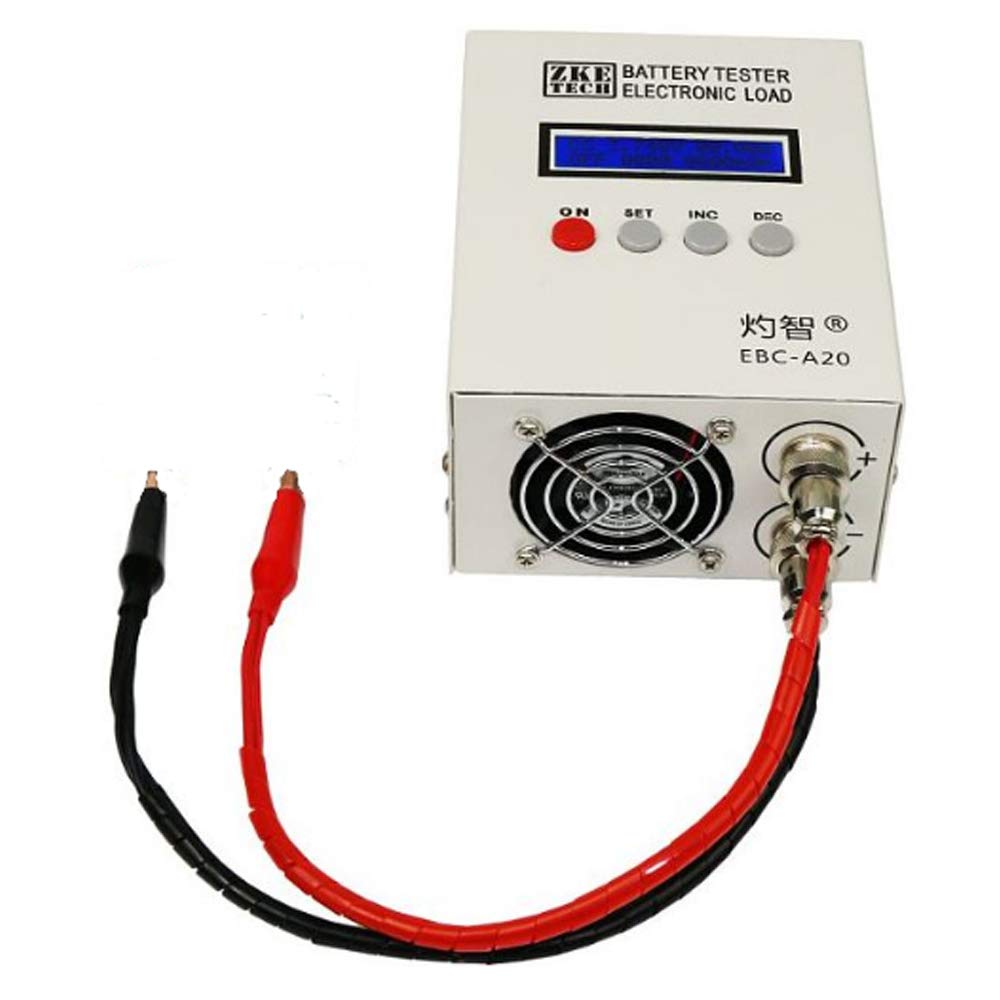 EBC-A20 - Tester di capacità della batteria Li-Po, 5 A, carica 20 A, 85 W, multifunzione con display LCD, tensione/corrente/capacità/tempo/consumo energetico