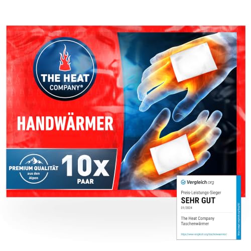 THE HEAT COMPANY Handw&auml;rmer - 10 Paar - EXTRA WARM - Taschenw&auml;rmer W&auml;rmepads - Fingerw&auml;rmer: 12...