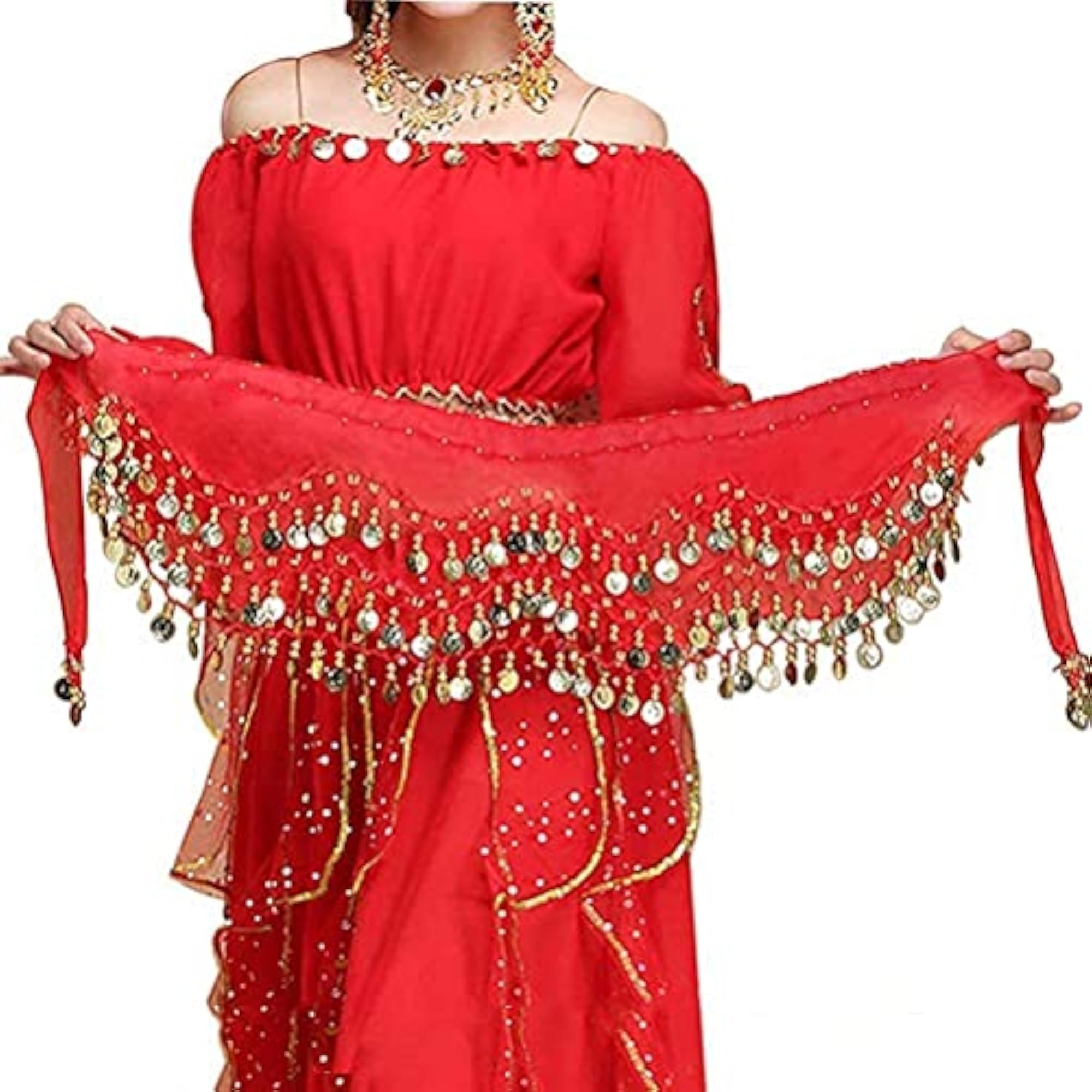 Belly Dance Waist Chain with 128 Coins