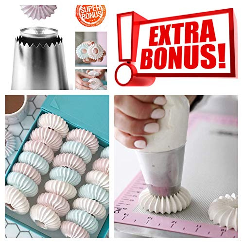 image for K&S Artisan Russian Piping Tips Set Cake Decorating Supplies Kit Flowe