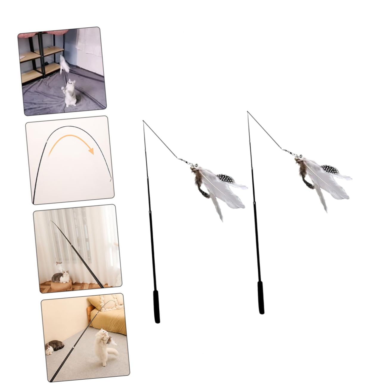 BESPORTBLE 8 Pièces Chat taquin Interactive Cat Toy Le Chat pour Animaux de Compagnie Jouet pour Jouets pour s taquin pour on Jouet de de