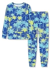 Blue Yellow & Coconut Tree (Long Sleeves & Pants Set)