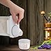 Relaxdays Futter Aufbewahrungsbox, Messbecher, luftdichter Deckel, 1,8 l, Trockenfutter, Müsli, Waschpulver, transparent