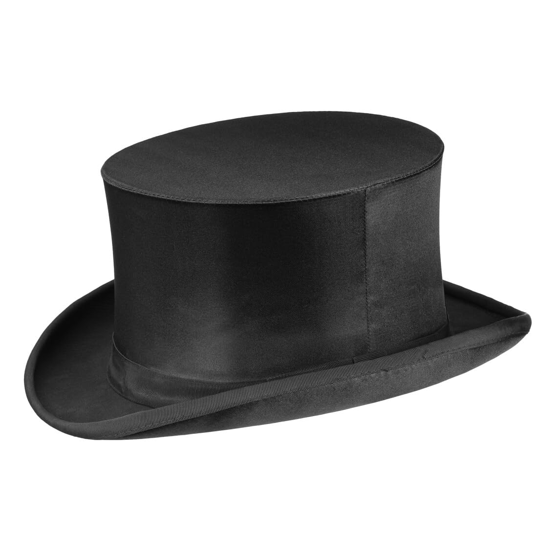 Maskworld Hochwertiger Klappzylinder - Chapeau Clacque - klassisch festlich elegant - Damen & Herren - Schwarz - Höhe: 12,5 cm - handgefertigt in Deutschland - Hut-Manufaktur