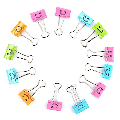 Lalang 40pcs Mini Pinces à Double Clip en métal Assortiment de Couleurs