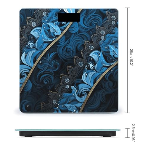 Báscula Digital de Baño con Vidrio Templado y Pantalla LCD miniatura 2