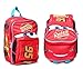 Produktbild Cars Disney Lightning McQueen 3D Kinder Rucksack, 29x21x14cm, rot