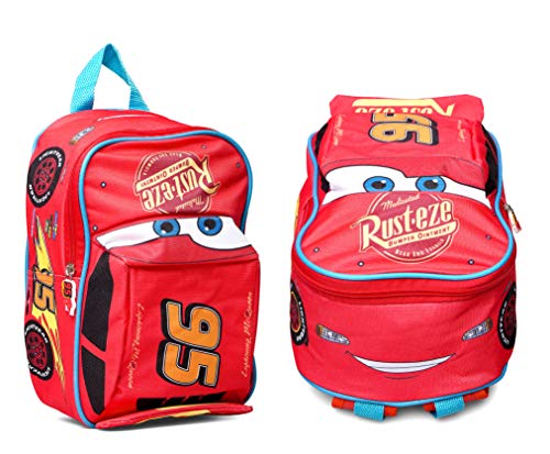 Preisvergleich Produktbild Cars Disney Lightning McQueen 3D Kinder Rucksack, 29x21x14cm, rot