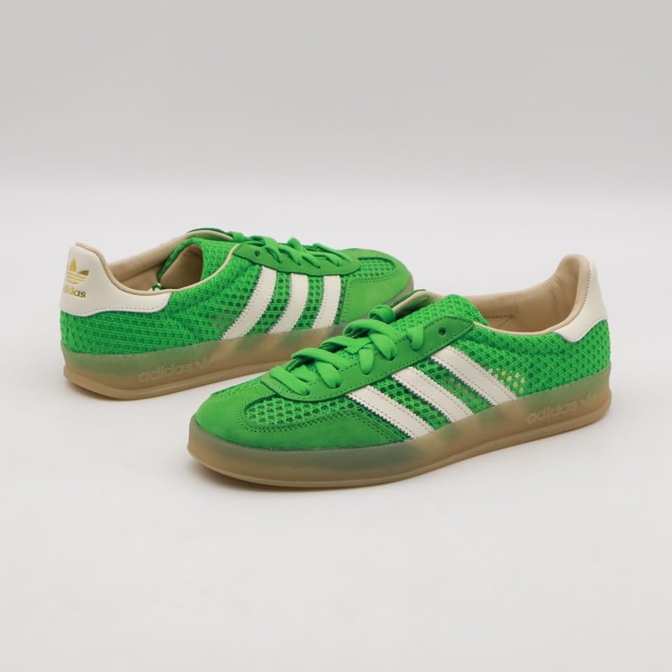 Image of Adidas Men's Gazelle Indoor Energy greenOff White /Magic Beige 12 US