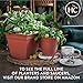The HC Companies 12 Inch Eclipse Square Planter Pots with Drainage Holes & Attached Saucer, Lightweight UV-Resistant Plastic Indoor Outdoor Planters, 2-Pack Flower Pots for Garden & Home Decor, Black